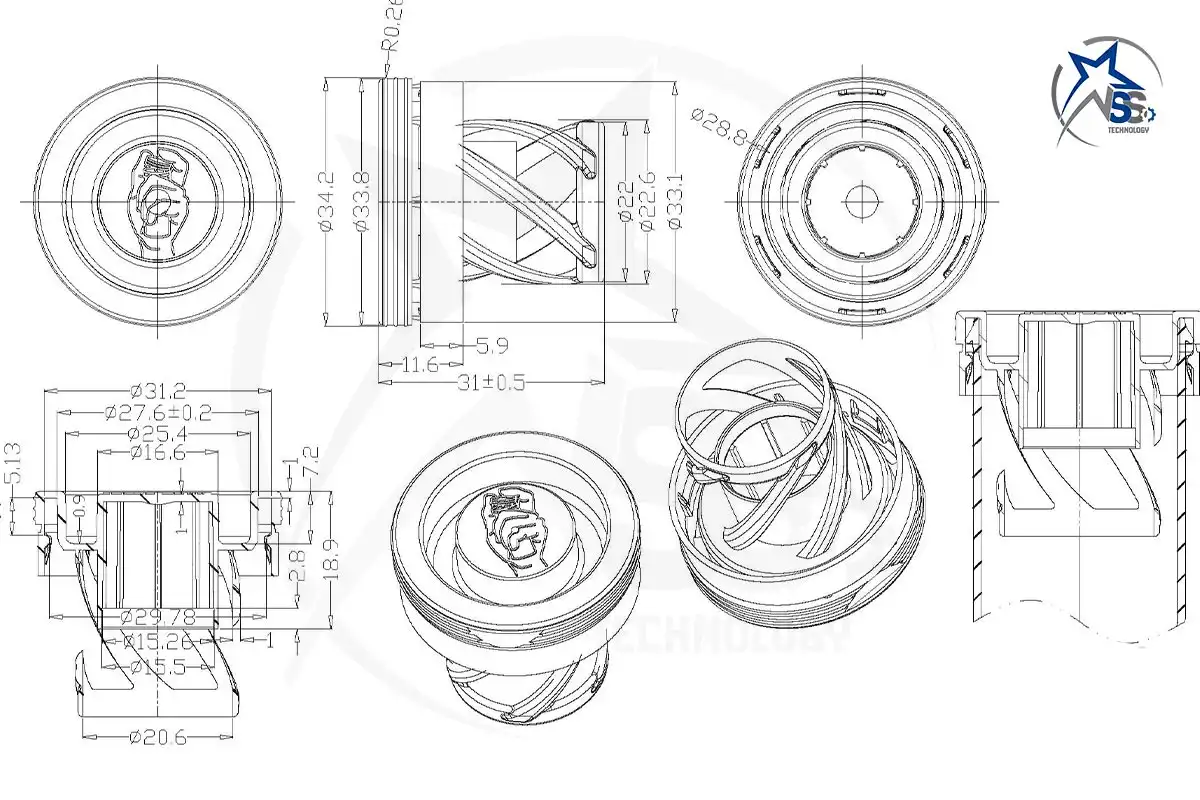 Plastic Product Design Drawing China